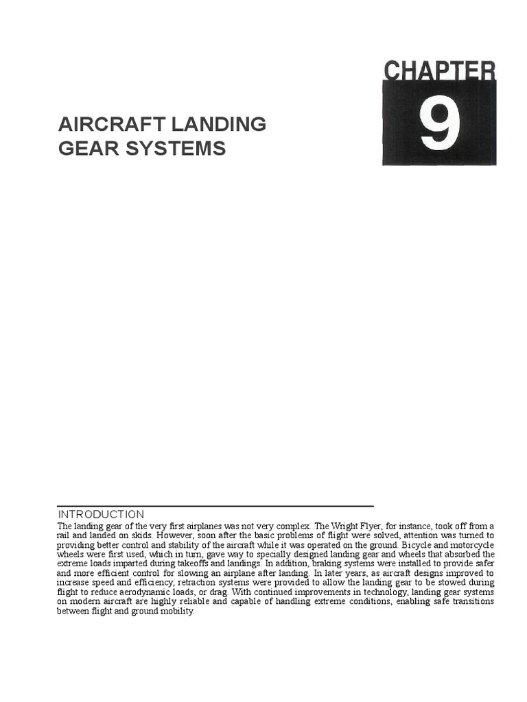 Aircraft Landing Gear Systems PDF Landing Gear Tire