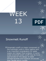 Week 13 Snowmelt