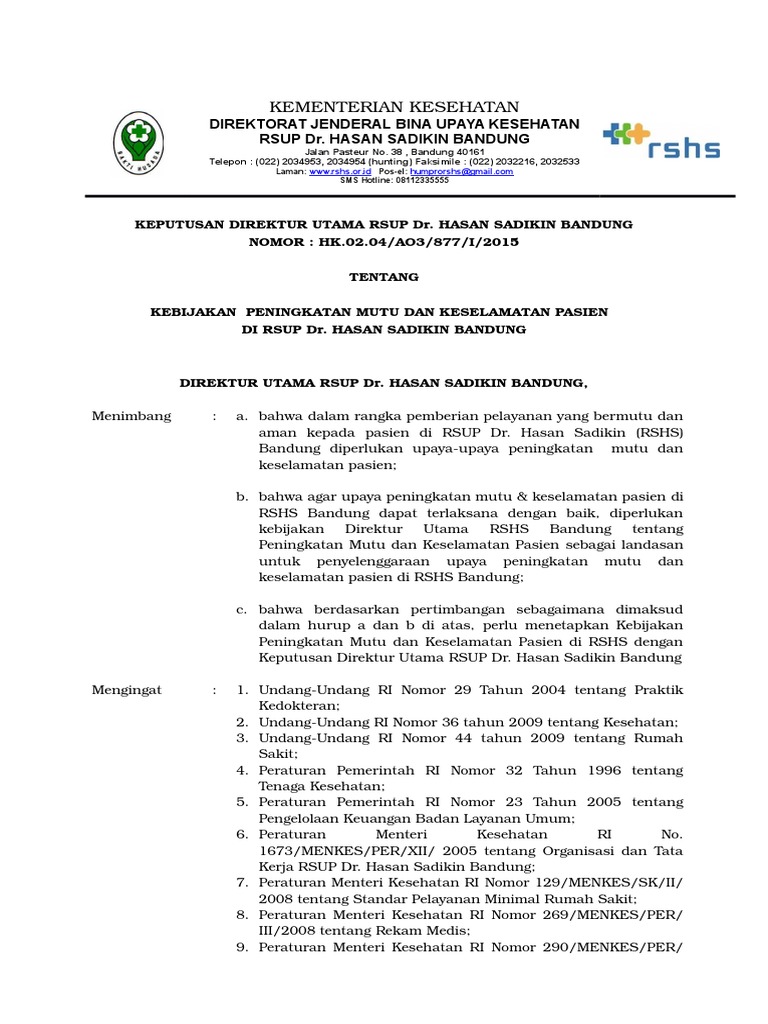 Sk Kebijakan Pmkp Maret 2015 Pdf