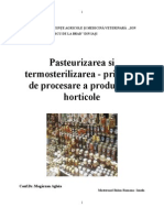 Pasteurizarea Si Termosterilizarea