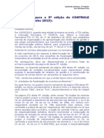 030620135707 Atualizacao Para a 5 Edicao de CONTROLE EXTERNO Maio 2013