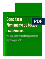 Como fazer fichamentos 