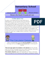 Elementary School: The Calculator Debate