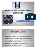 PREPARACIÓN DE SOLUCIONES COLOIDALES
