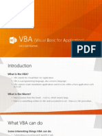 VBA Lecture1