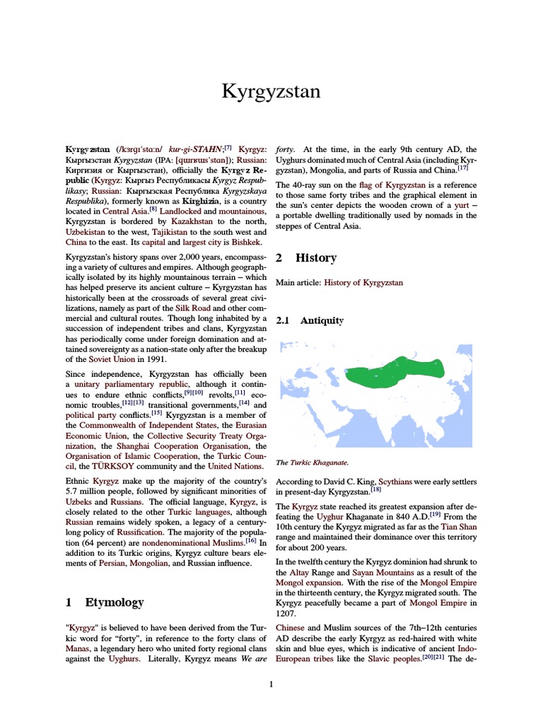 essay about kyrgyzstan