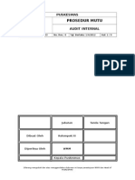 Prosedur Audit INternal Puskesmas