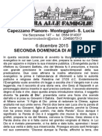 Lettera alle Famiglie - 6 dicembre 2015