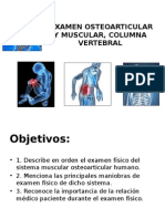 Semiología - Osteomuscular, Muscular y Columna Vertebral