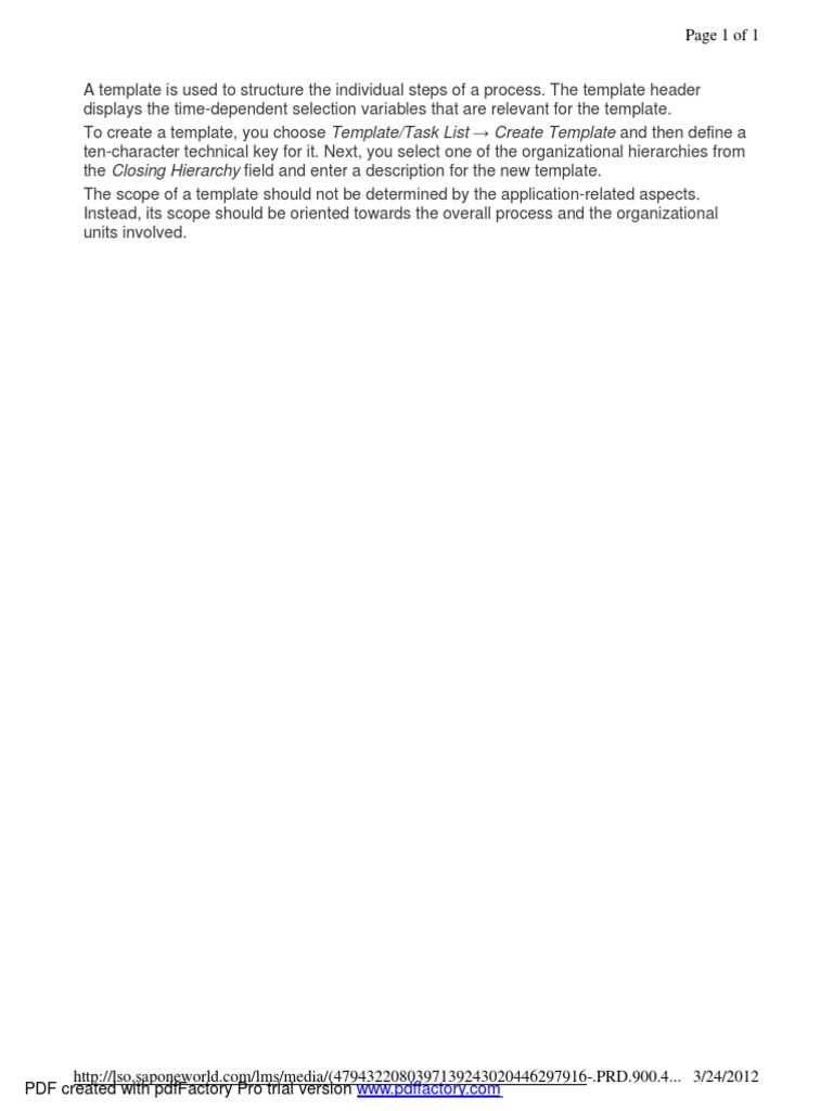 How to Create a Process Template | PDF
