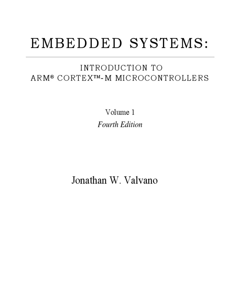 Embedded Systems Introduction To Arm Cor | PDF | Subroutine | Input/Output