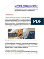 INFORME - PRÁCTICAS CON EL POLÍMETRO, Realizado Por Diego Castro Freire y Rubén Lado Martínez, 4ºA