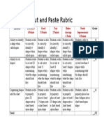 Cut and Paste Rubric