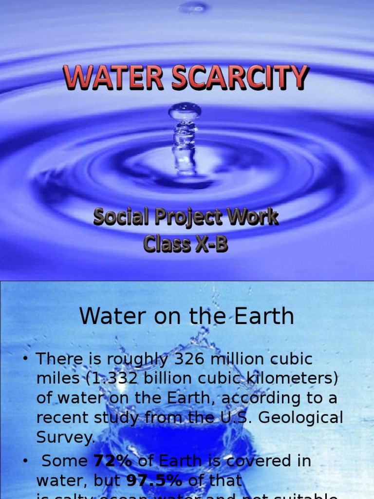 scarcity of water in english