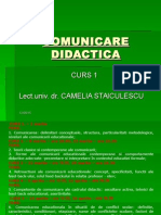 Comunicare Didactica - Curs 1