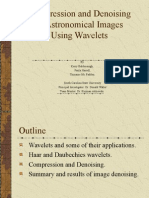 Compression and Denoising of Astronomical Images Using Wavel