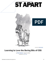 Reading_week3_Learning to Love the Boring Bits of CSS · an a List Apart Article