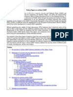 Policy Paper Civilian CSDP