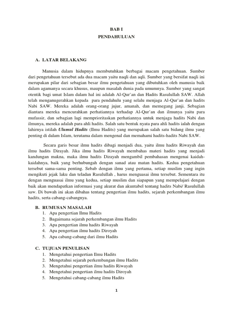 MAKALAH Ulumul Hadits PDF
