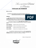Certificado Posesion Pativilca