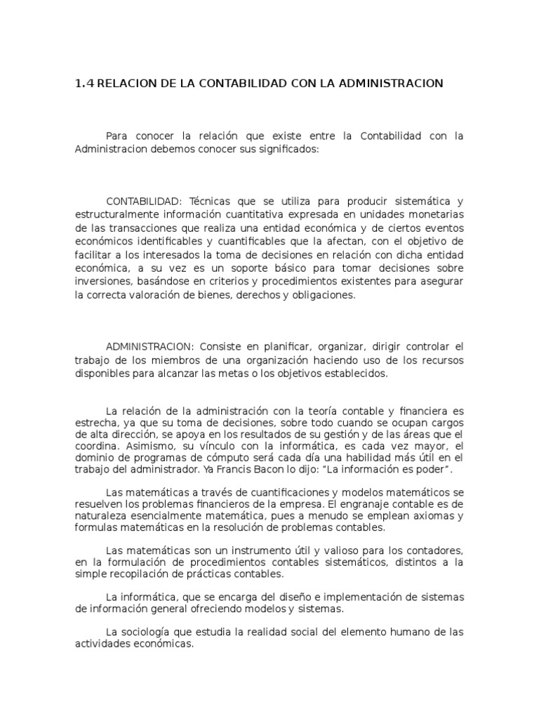 Administracion y Contabilidad | PDF | Contabilidad | Toma de decisiones