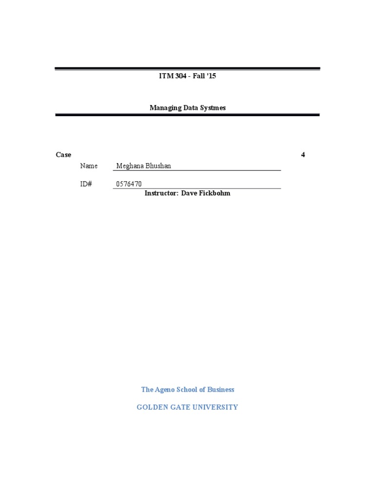Database Table Creation Example | PDF
