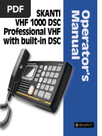 SKANTI VHF 1000 DSC Professional-Operating Manual