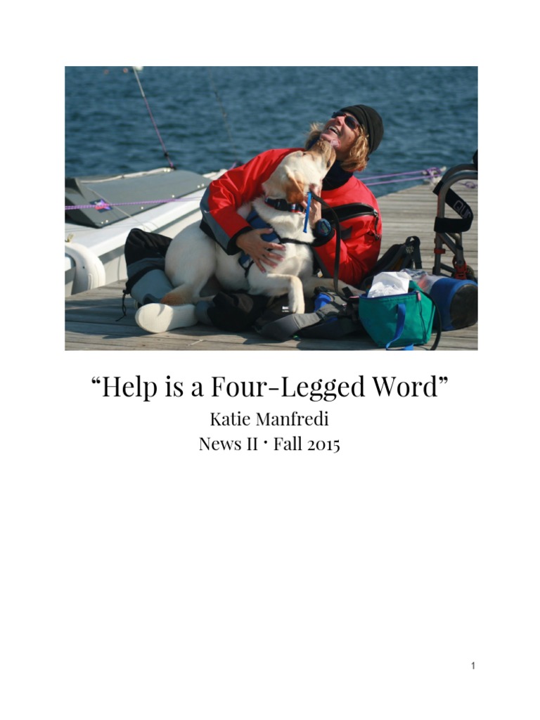 Help Is A Four-Legged Word | PDF | Disability | Americans With ...