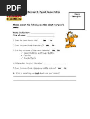 peer comic evaluation