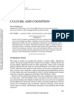 Culture and Cognition - Annureview - Dimaggio - 1997 PDF
