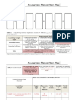 assessment planner item map