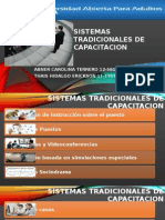  Sistemas Tradicionales de Capacitación