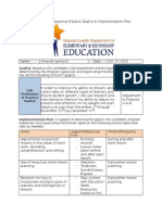 practice goal s    implementation plan