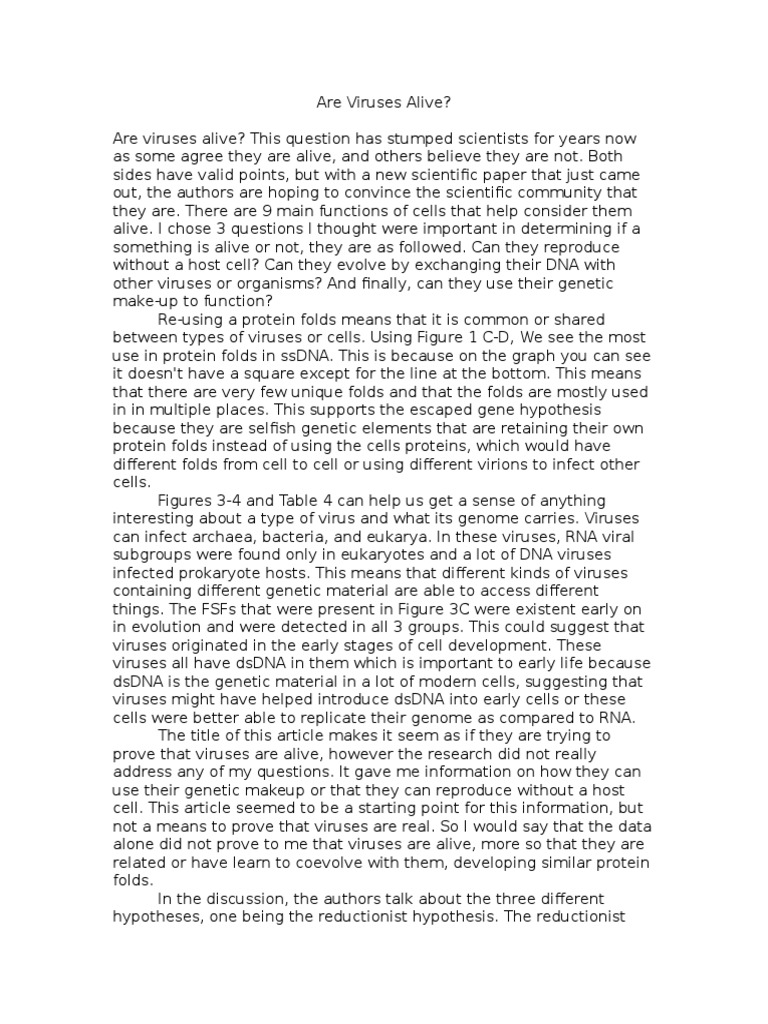 Evidence that virus are alive picture