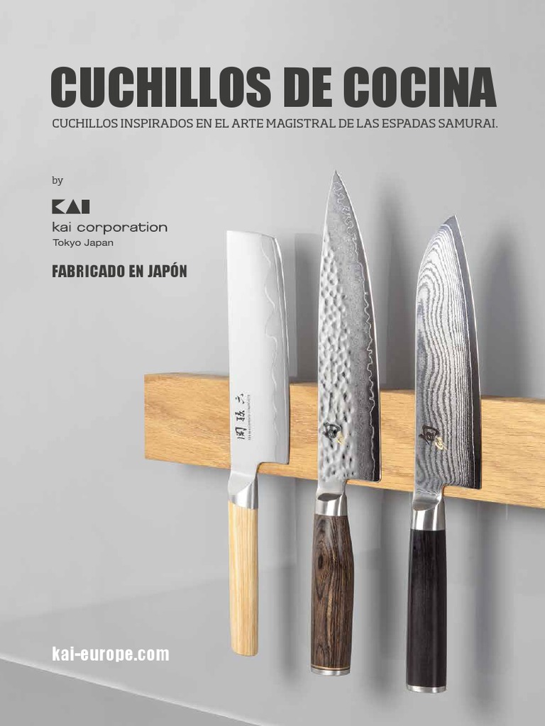 Kai Kitchen Knives Catalogue Es, PDF, Cuchillo