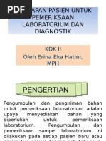 Download Persiapan pemeriksaan lab dan diagnostikppt by Karla Queen SN292405349 doc pdf