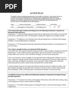 action plan
