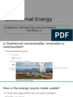 geothermal energy