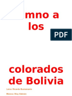 Himno A Los Colorados de Bolivia