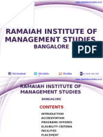 Ramaiah Institute of Management Studies Bangalore - RIMS