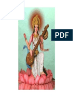 Saraswathi With Veena in Her Hands