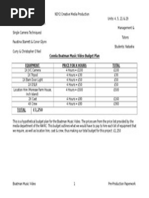 budget plan 