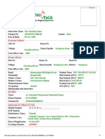 User Registration Form: Permanent Address