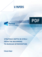 Strategic Depth in Syria - From The Beginning To Russian Intervention