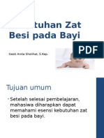 kebutuhan zat besi pada bayi