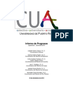 Informe de Progresos CUA-UPR