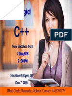 C++ Batches in Jodhpur Enrollment Open