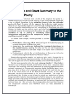 Introduction and Short Summary To The Redress of Poetry