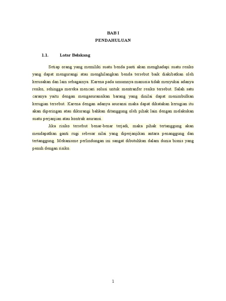 Makalah Manajemen Risiko Perusahaan