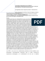 Ponencia Influencia de Los Hidrocarburos Aromaticos Policiclicos y Metales en La Calidad Del Aire de Pamplona y Sus Efectos Genotoxicos